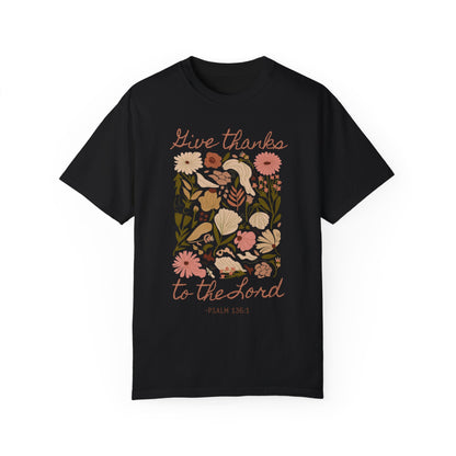 Give Thanks Boho Tee - Comfort Colors