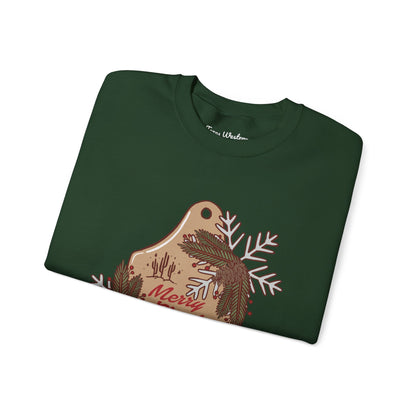 Christmas Cow Tag Crewneck - Gildan