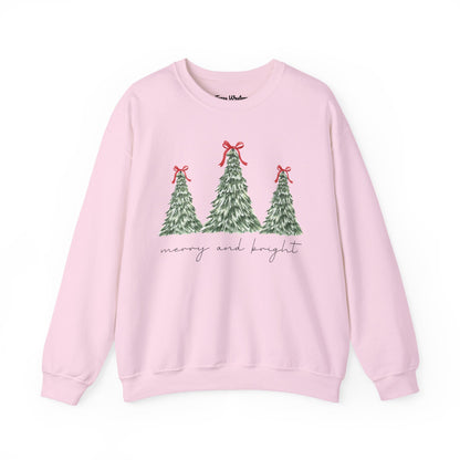 Merry and Bright Crewneck - Gildan