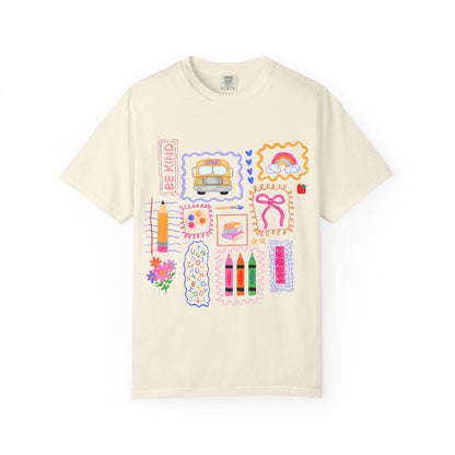 Back to School Collage Tee - Comfort Colors
