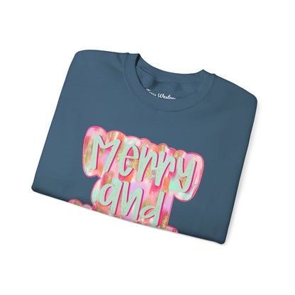 Merry & Bright Crewneck - Gildan