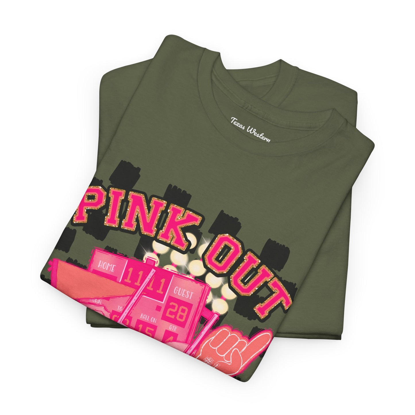 Pink Out Hawks Tee - Gildan