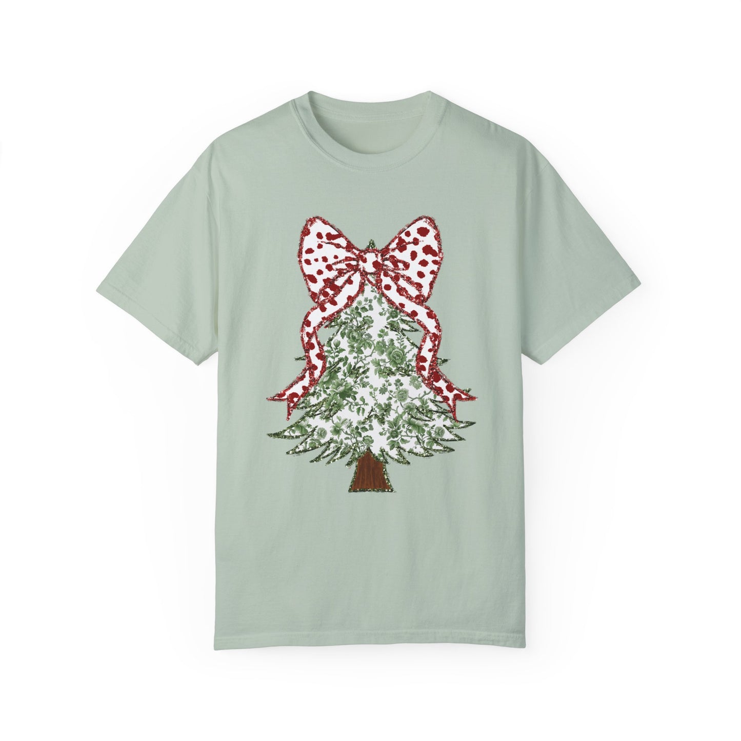Glitter Christmas Tree Tee - Comfort Colors