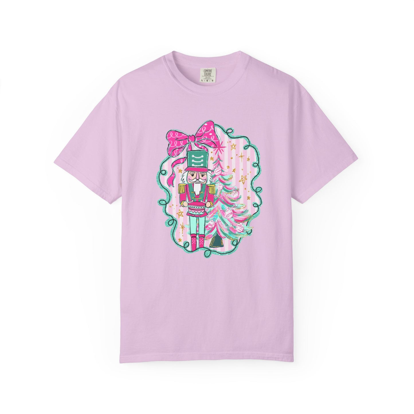 Pink Bow Nutcracker Tee - Comfort Colors