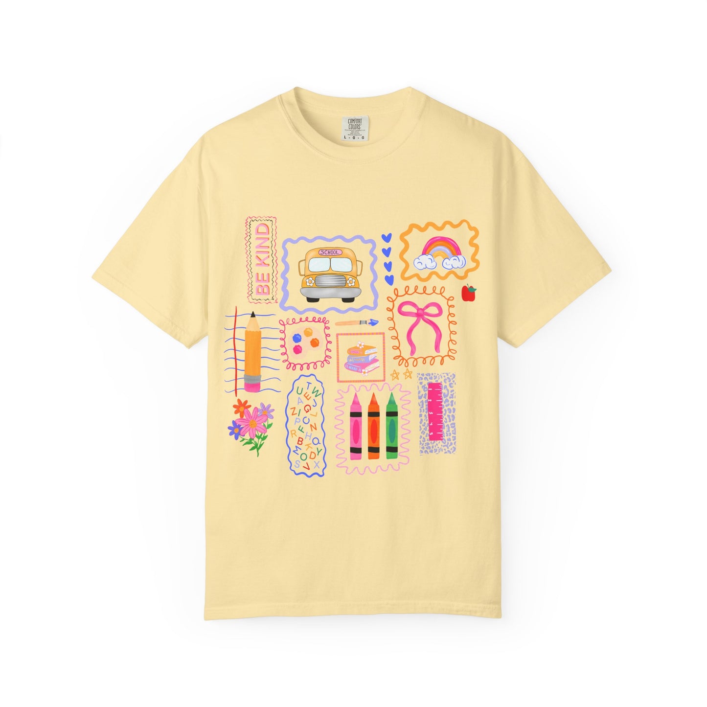 Back to School Collage Tee - Comfort Colors
