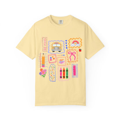 Back to School Collage Tee - Comfort Colors