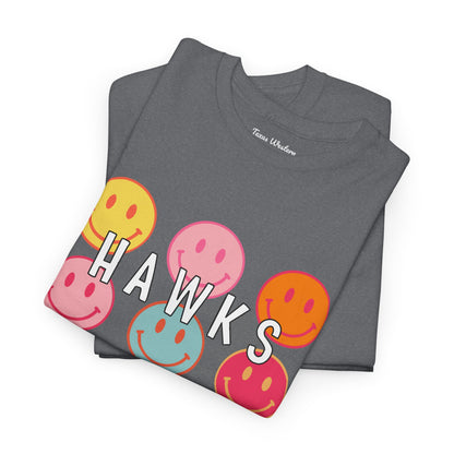 Hawks Smiley Tee  - Gildan