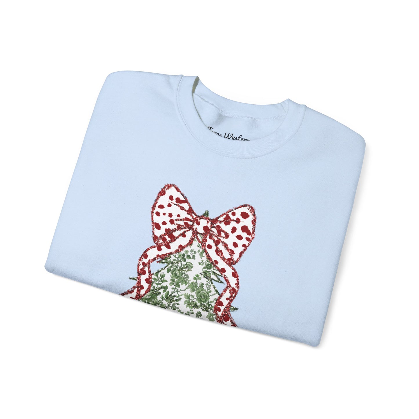 Glitter Christmas Tree Crewneck - Gildan
