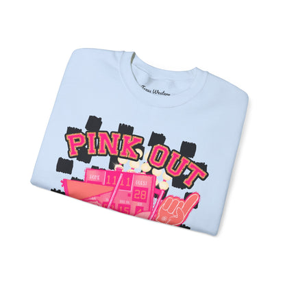 Pink Out Hawks Crewneck - Gildan