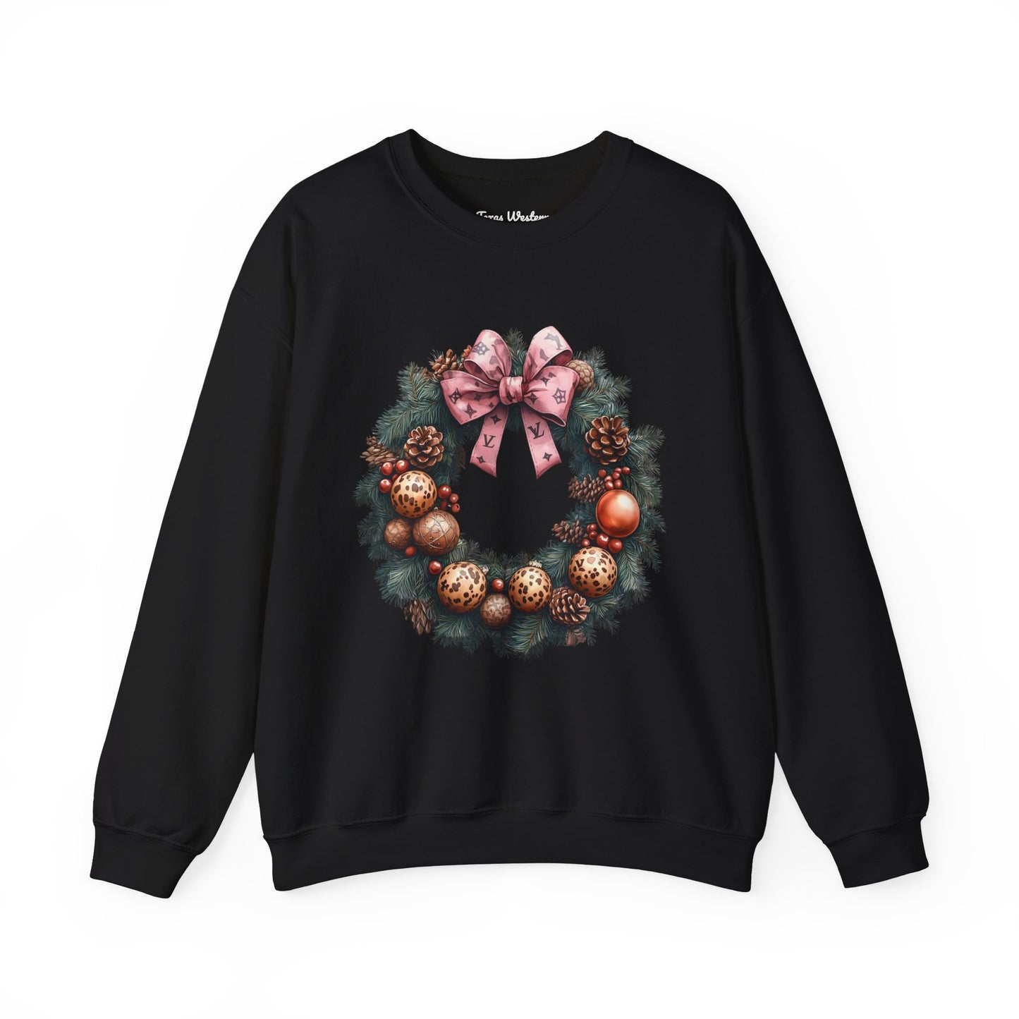 Christmas Wreath Crewneck - Gildan