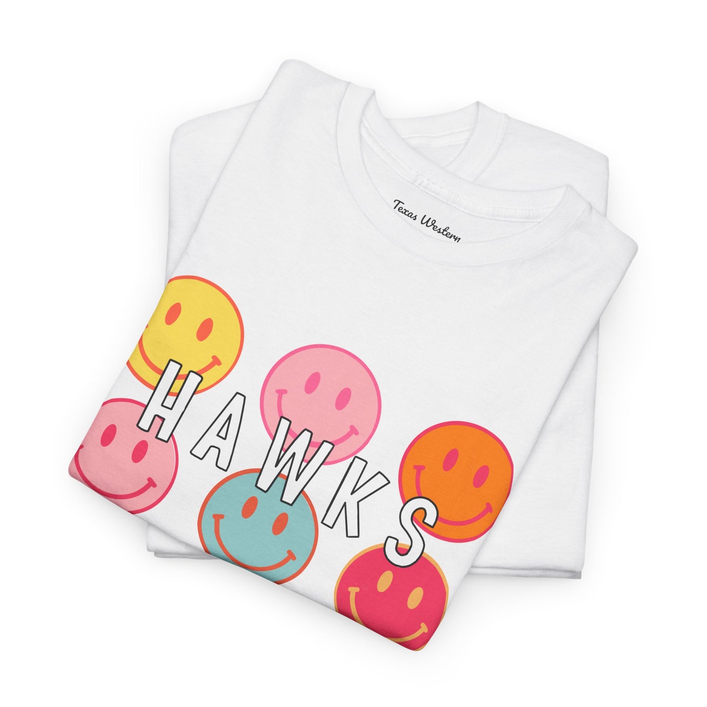 Hawks Smiley Tee  - Gildan