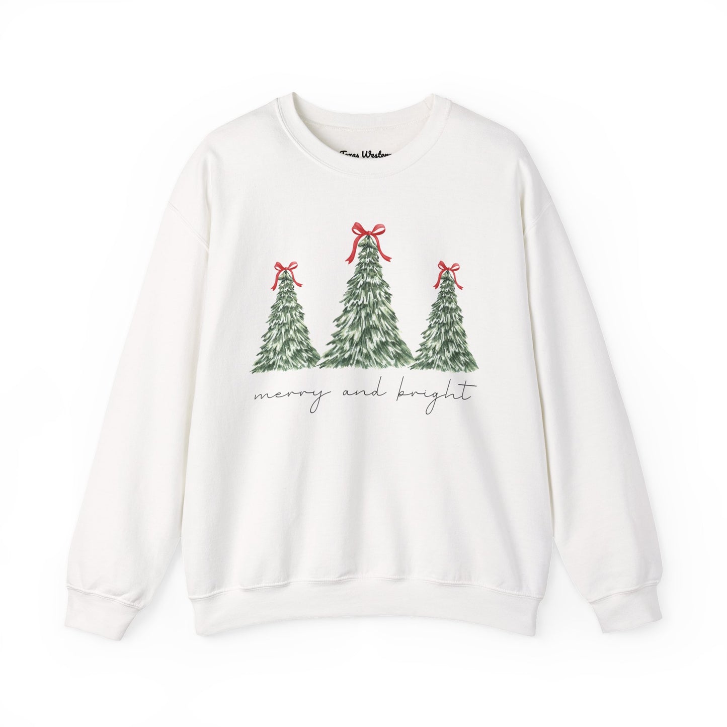 Merry and Bright Crewneck - Gildan
