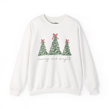 Merry and Bright Crewneck - Gildan