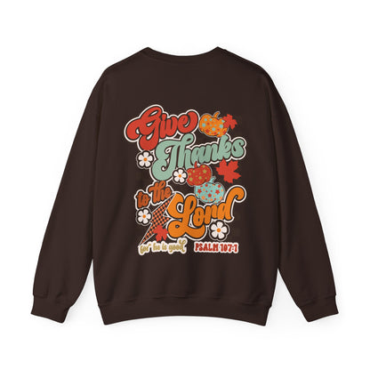 Give Thanks To The Lord - Red - Front/Back - Gildan