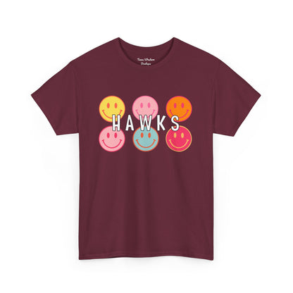 Hawks Smiley Tee  - Gildan