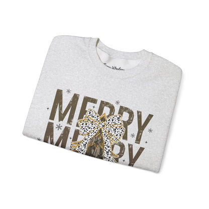 Camo Merry Christmas Crewneck - Gildan