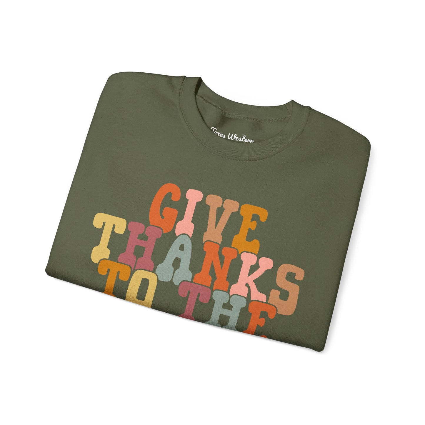 Give Thanks to the Lord Crewneck - Gildan