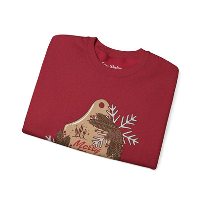 Christmas Cow Tag Crewneck - Gildan