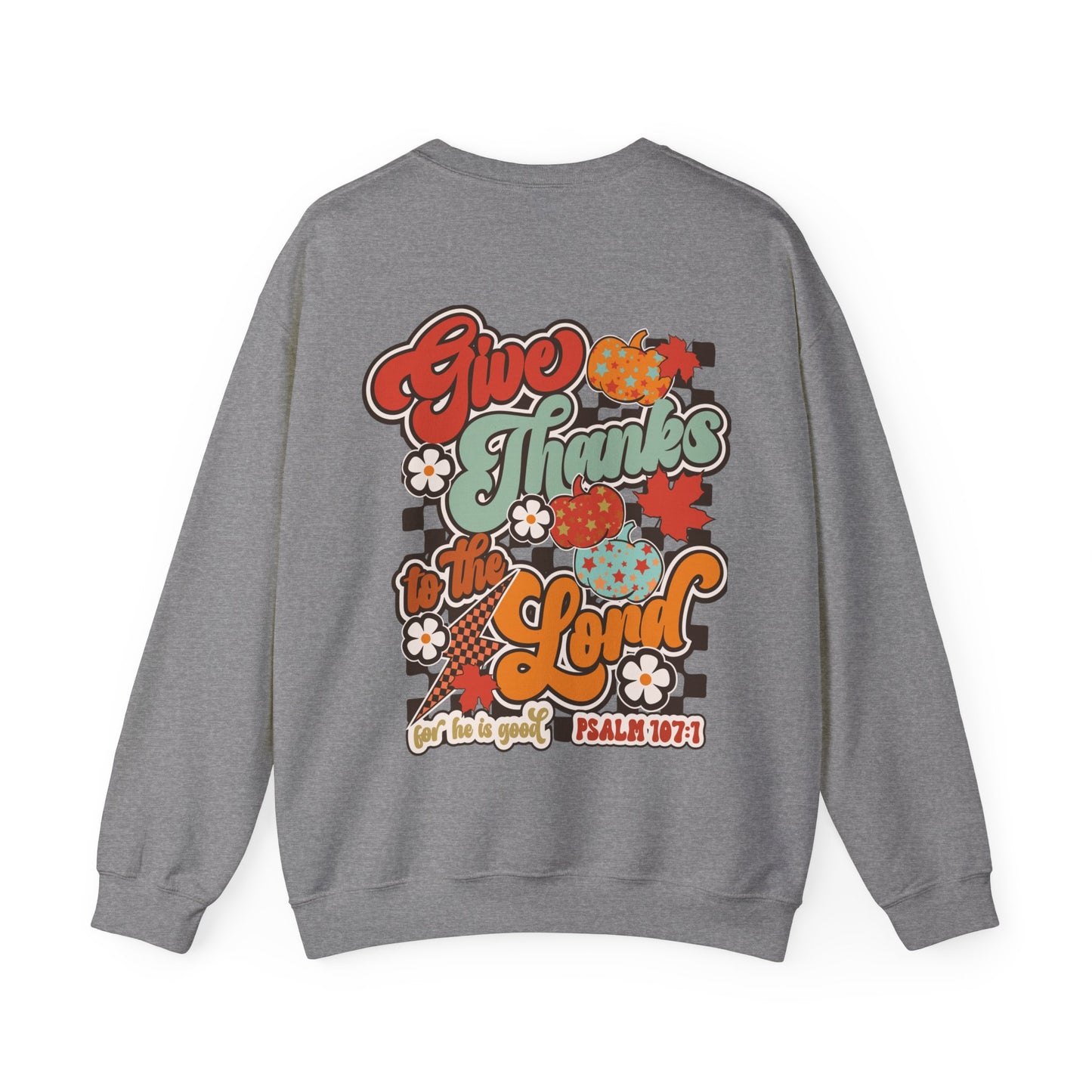 Give Thanks To The Lord - Red - Front/Back - Gildan