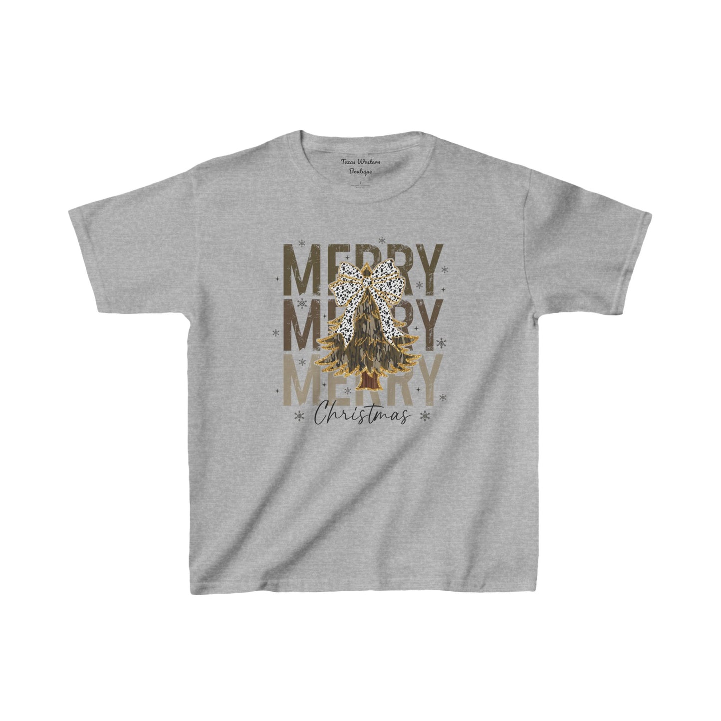 Camo Merry Christmas Tee - KIDS - Gildan