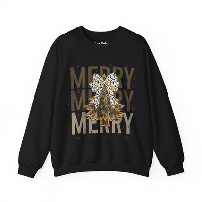 Camo Merry Christmas Crewneck - Gildan