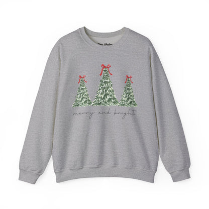 Merry and Bright Crewneck - Gildan