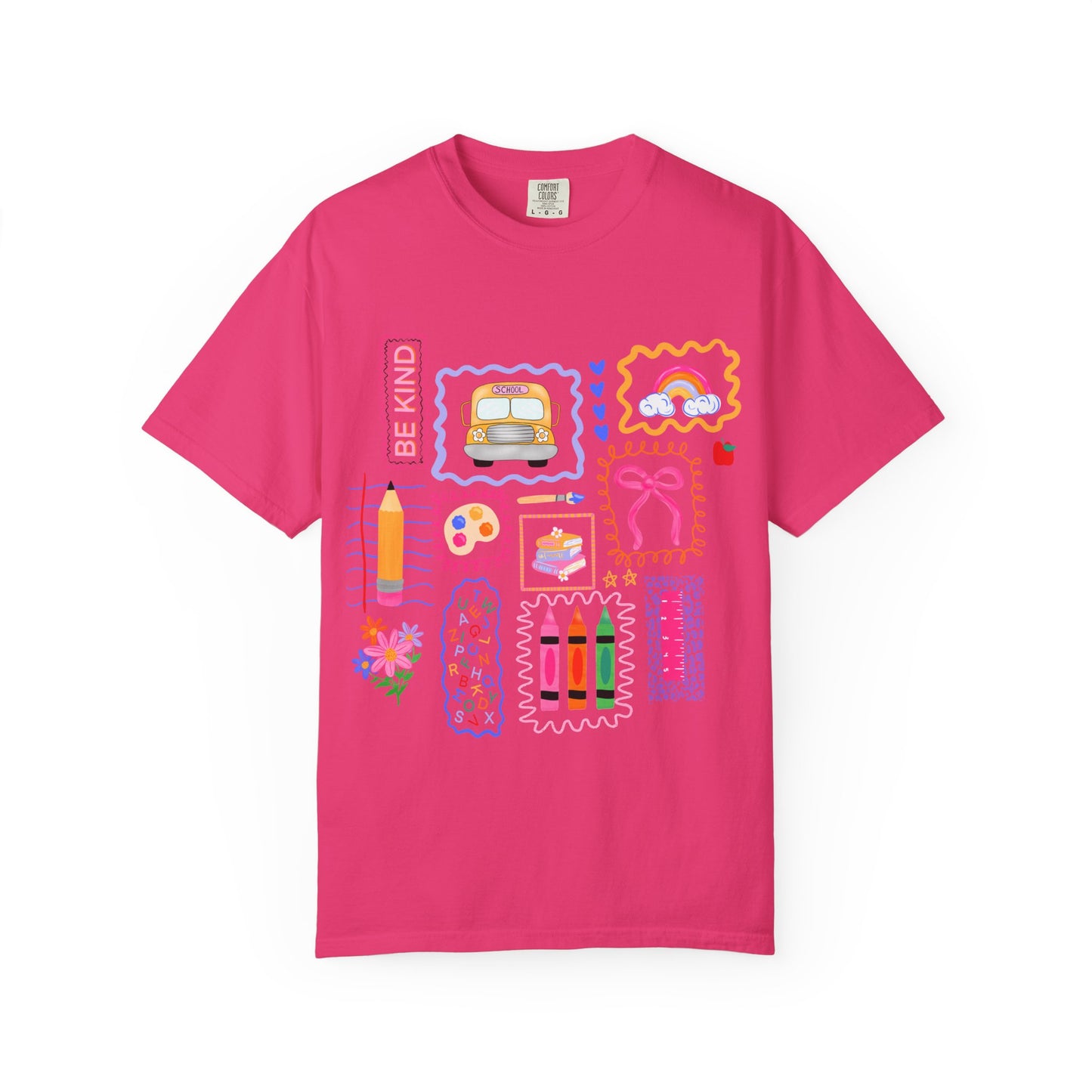 Back to School Collage Tee - Comfort Colors