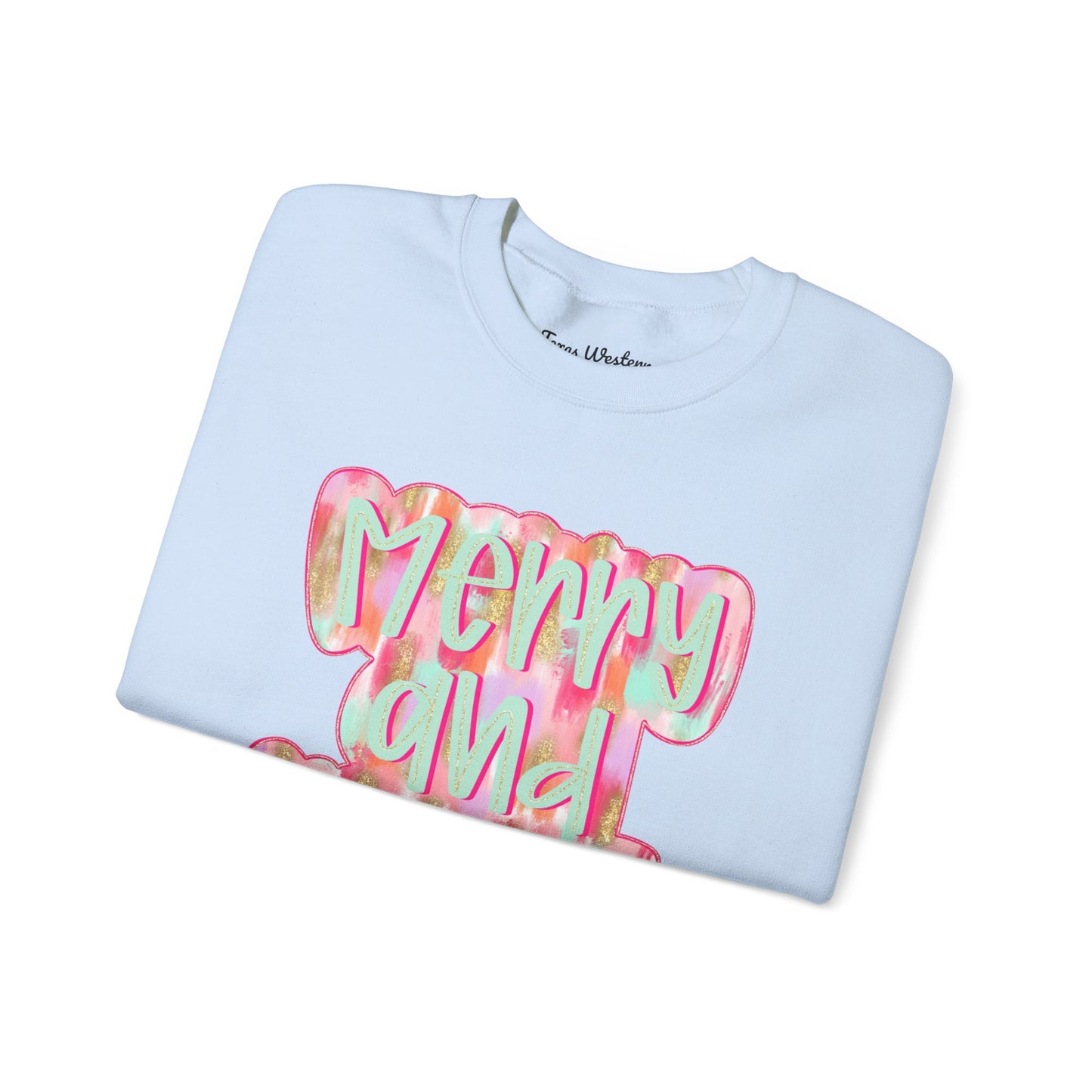 Merry & Bright Crewneck - Gildan