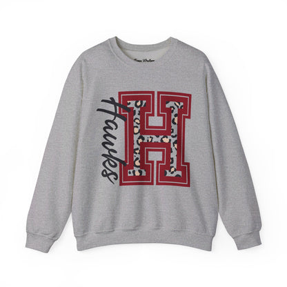 Hawks Cheetah Crewneck - Gildan