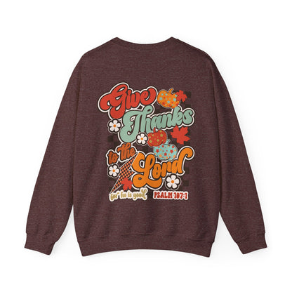 Give Thanks To The Lord - Red - Front/Back - Gildan