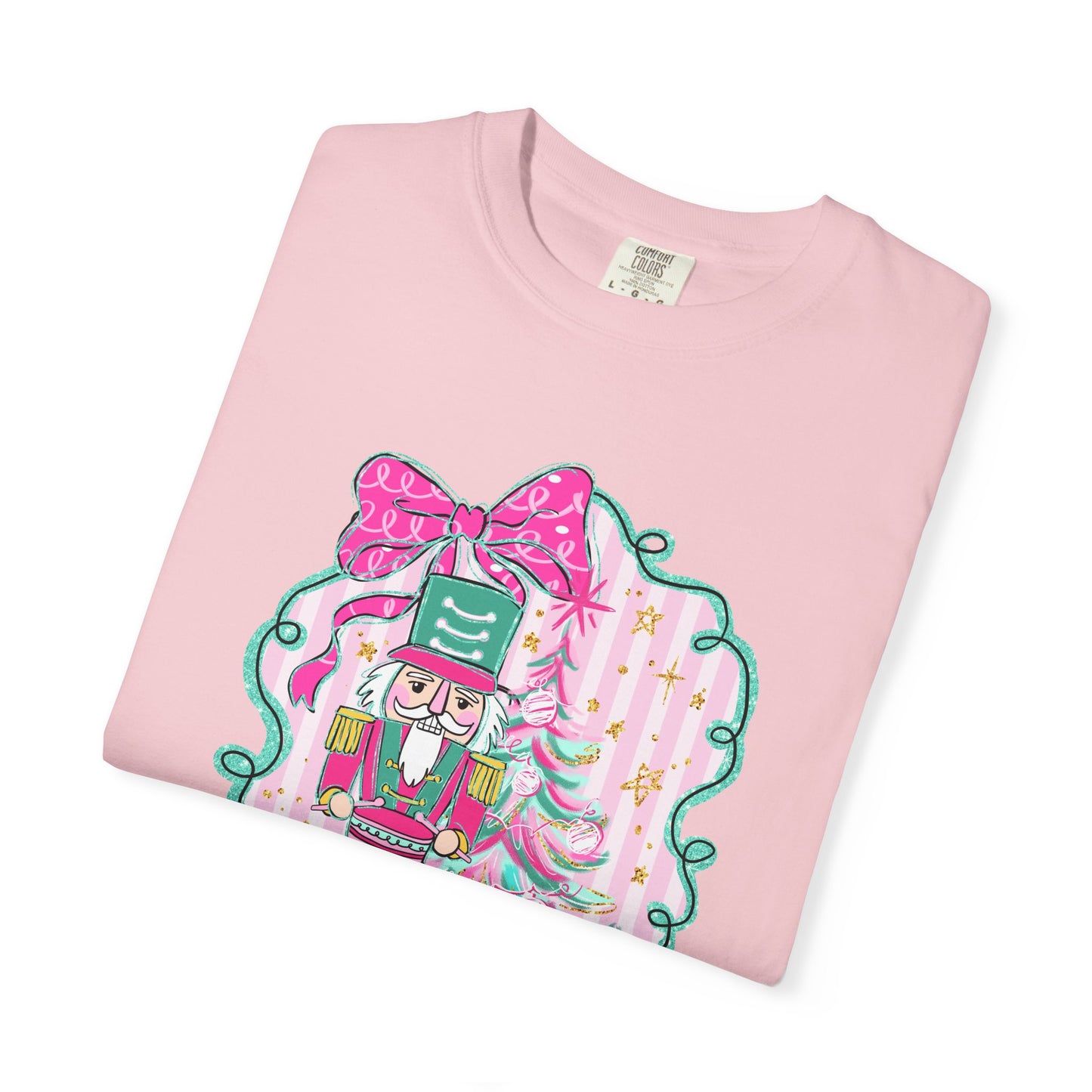 Pink Bow Nutcracker Tee - Comfort Colors