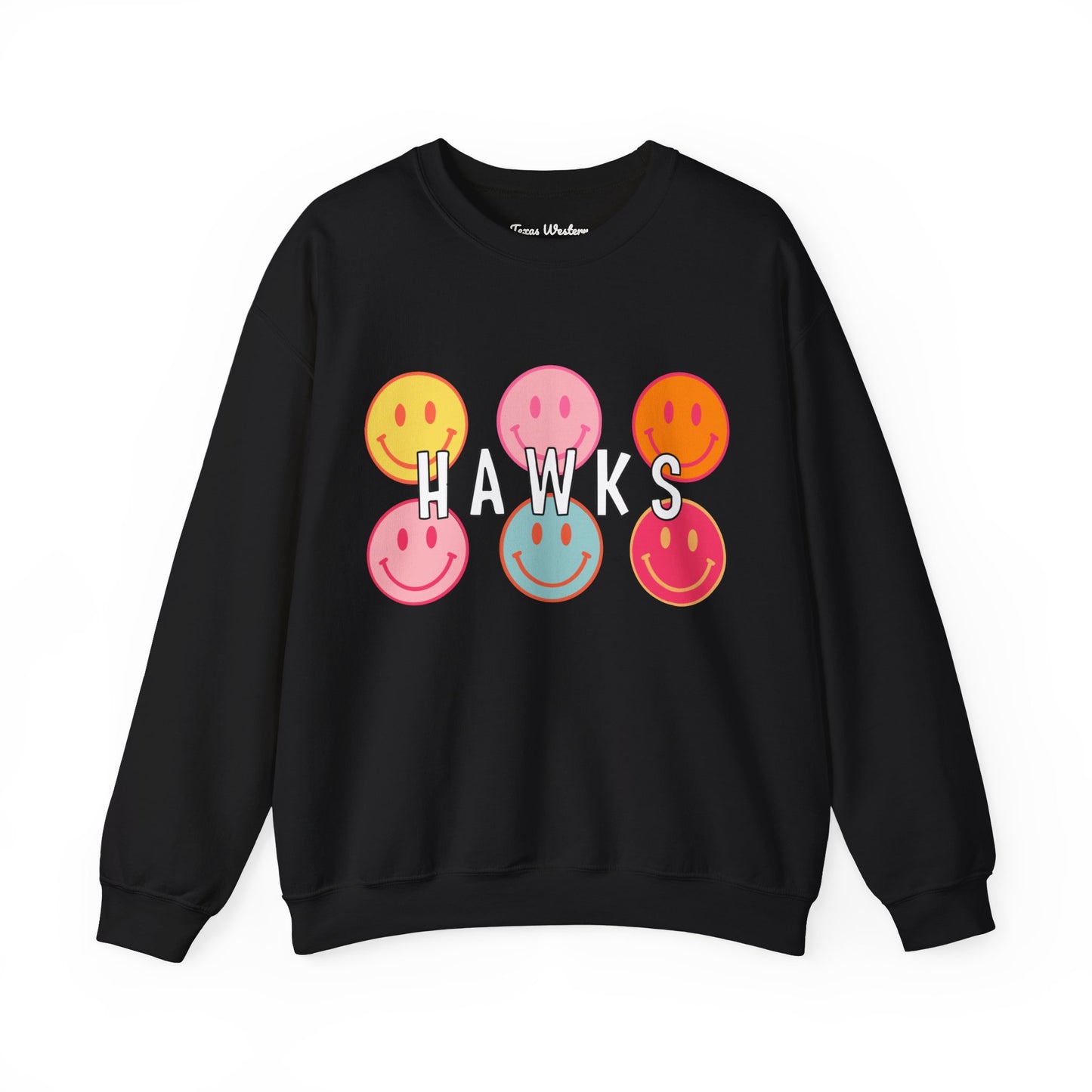 Hawks Smiley Crewneck - Gildan
