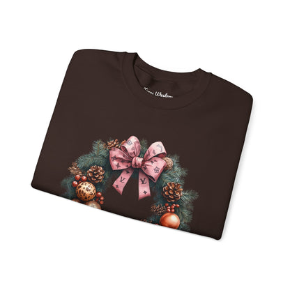 Christmas Wreath Crewneck - Gildan