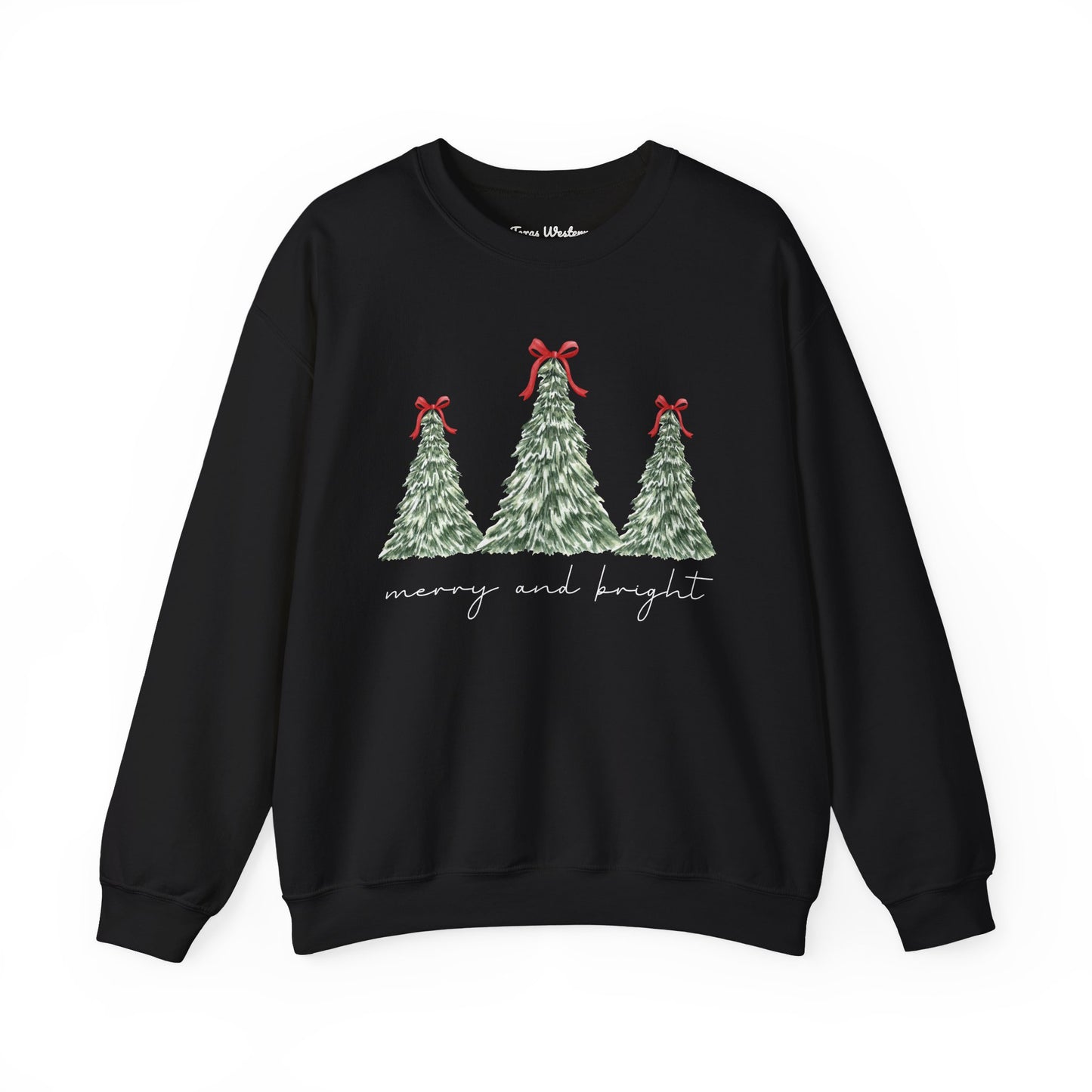 Merry and Bright Crewneck - Gildan