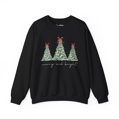 Merry and Bright Crewneck - Gildan