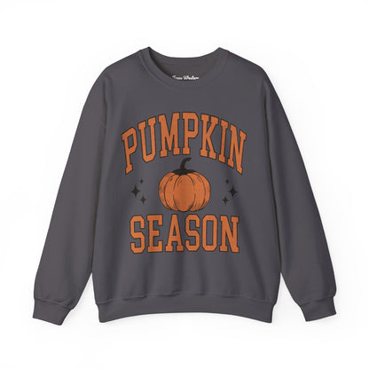 Pumpkin Season Varsity Font Crewneck - Gildan