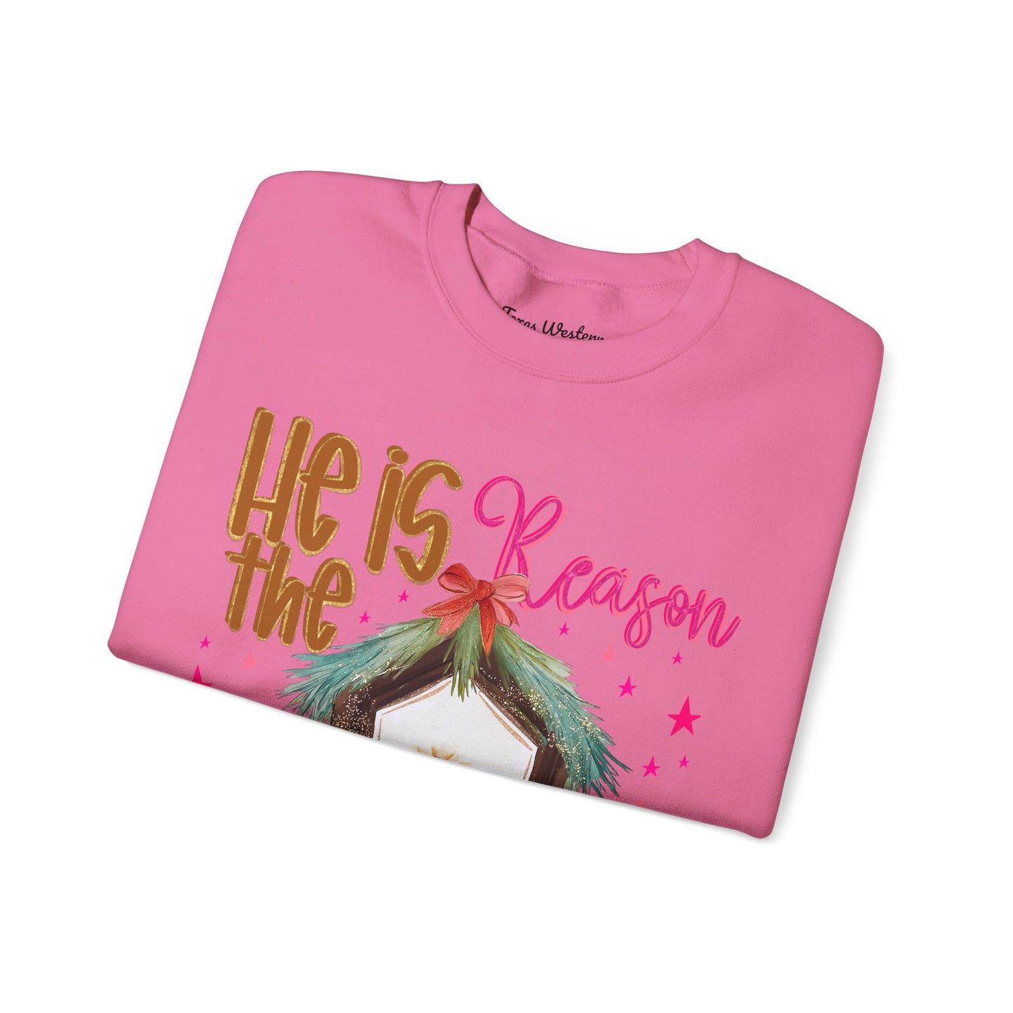 He is The Reason Crewneck - Gildan