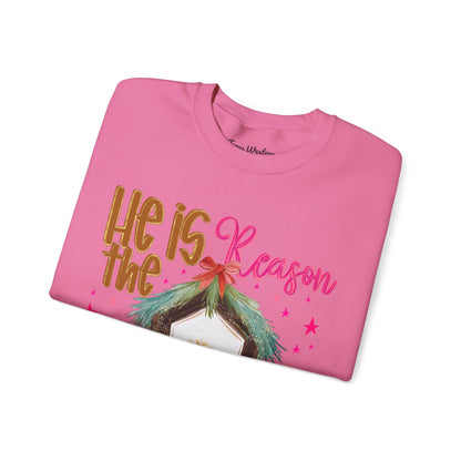 He is The Reason Crewneck - Gildan
