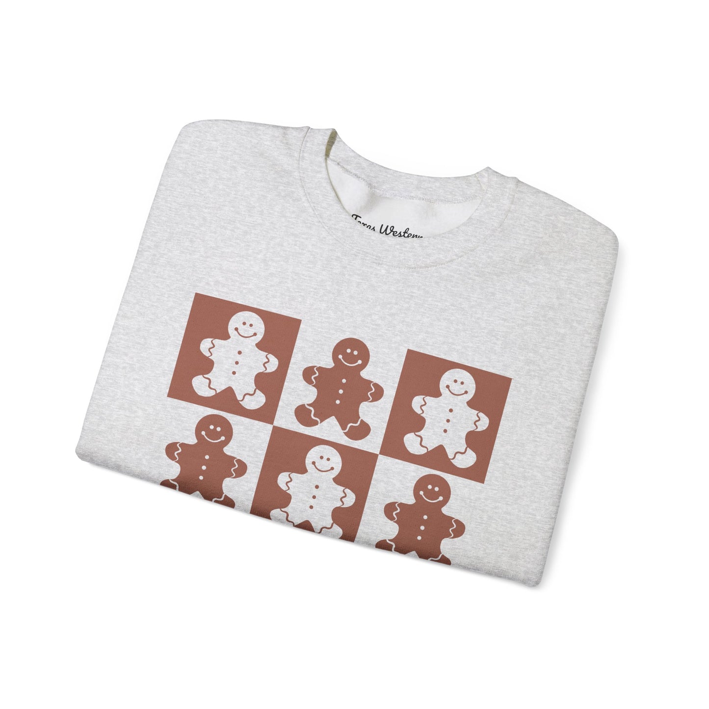 Checkered Gingerbread Crewneck - Gildan