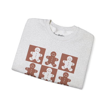 Checkered Gingerbread Crewneck - Gildan