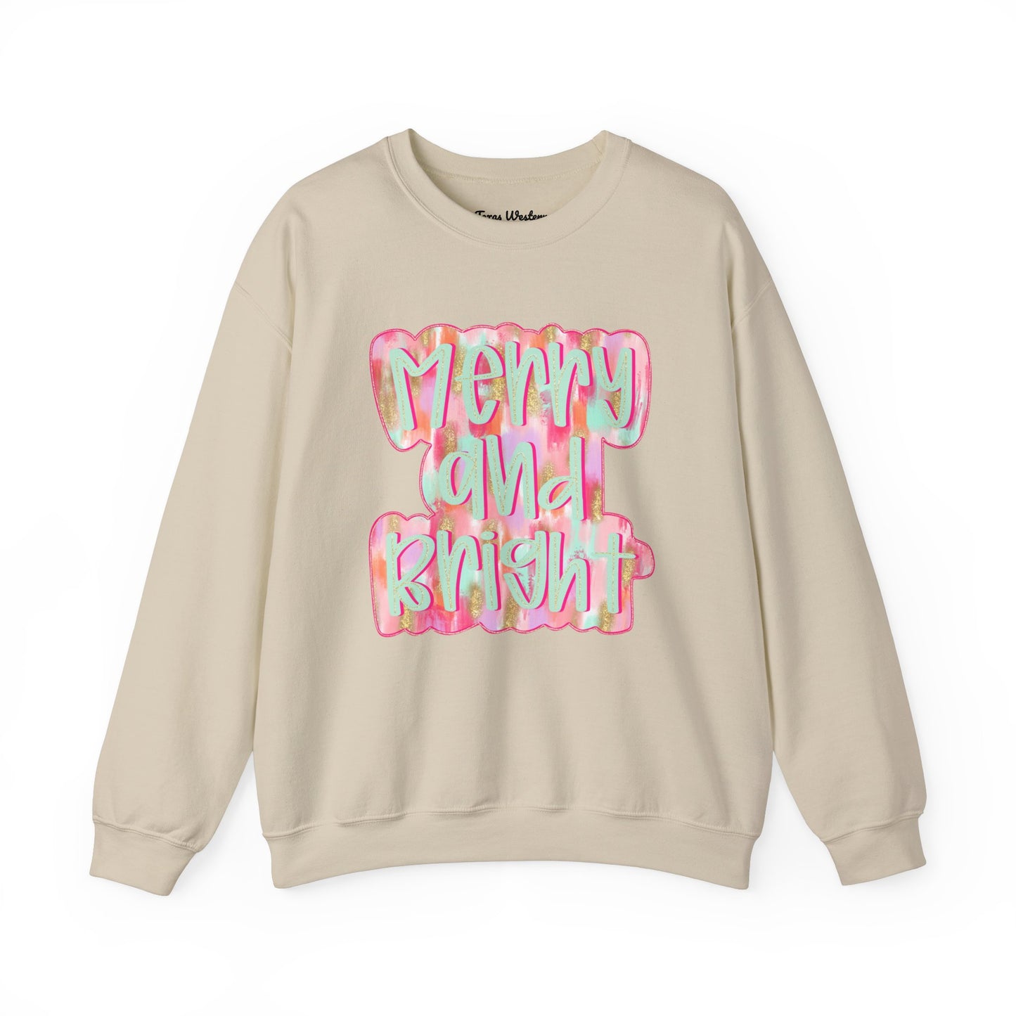 Merry & Bright Crewneck - Gildan