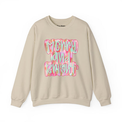 Merry & Bright Crewneck - Gildan