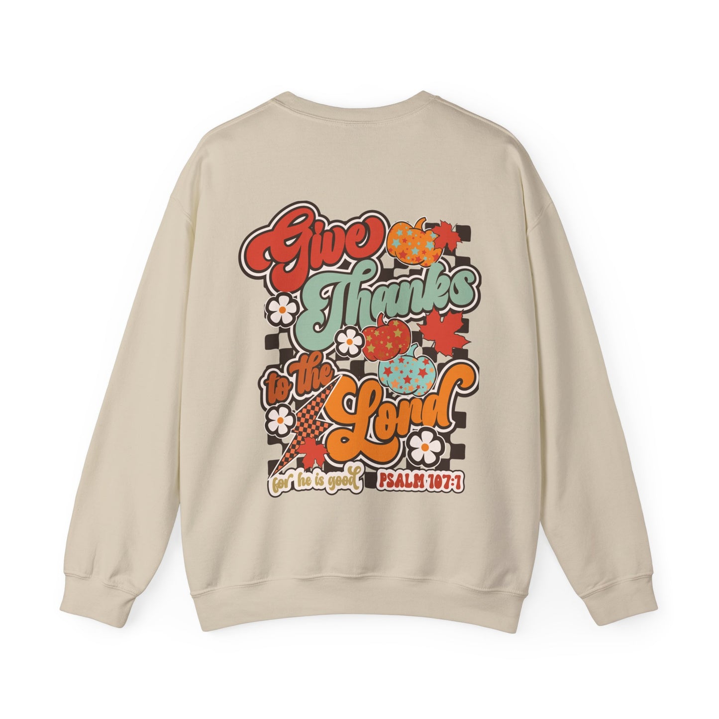 Give Thanks To The Lord - Red - Front/Back - Gildan