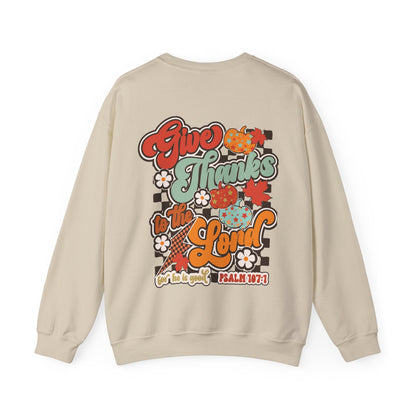 Give Thanks To The Lord - Red - Front/Back - Gildan