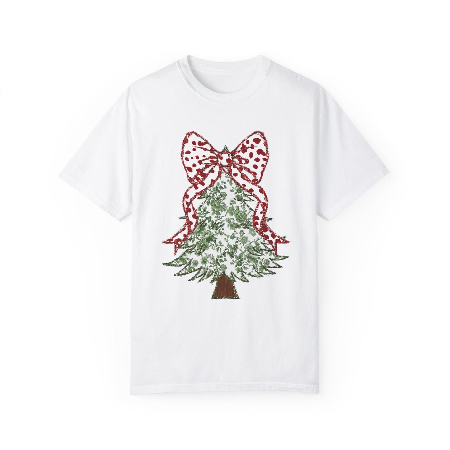 Glitter Christmas Tree Tee - Comfort Colors