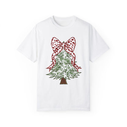 Glitter Christmas Tree Tee - Comfort Colors