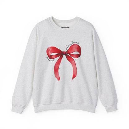 Merry Christmas Bow Crewneck - Gildan