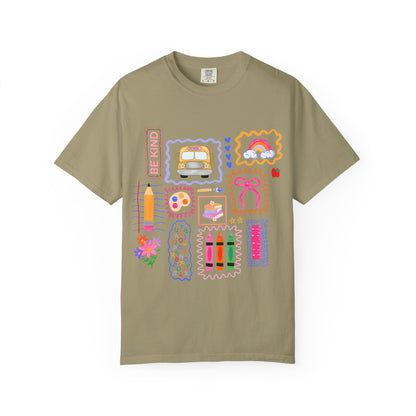 Back to School Collage Tee - Comfort Colors