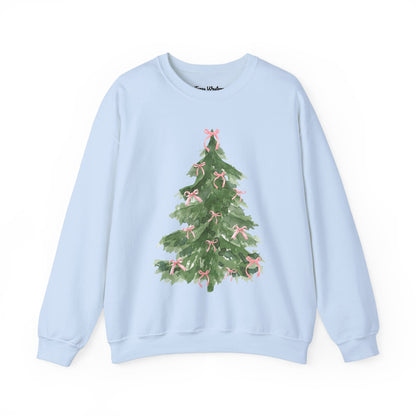 Pink Bow Christmas Crewneck - Gildan