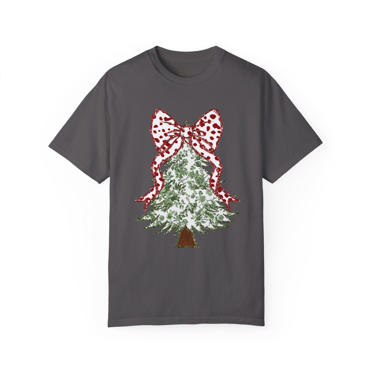 Glitter Christmas Tree Tee - Comfort Colors